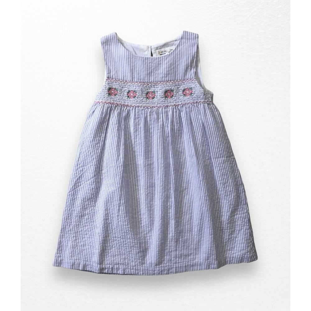 NEW Lilac Embroidered Seersucker Dress, Size 3 - Picture 3 of 8